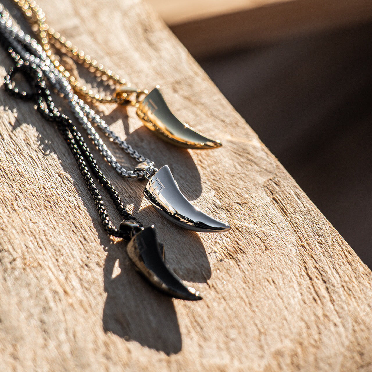 Tiger Claw Necklace in Black