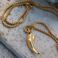 Tiger Claw Necklace in Gold