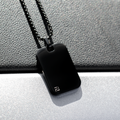 Classic ID Necklace in Black