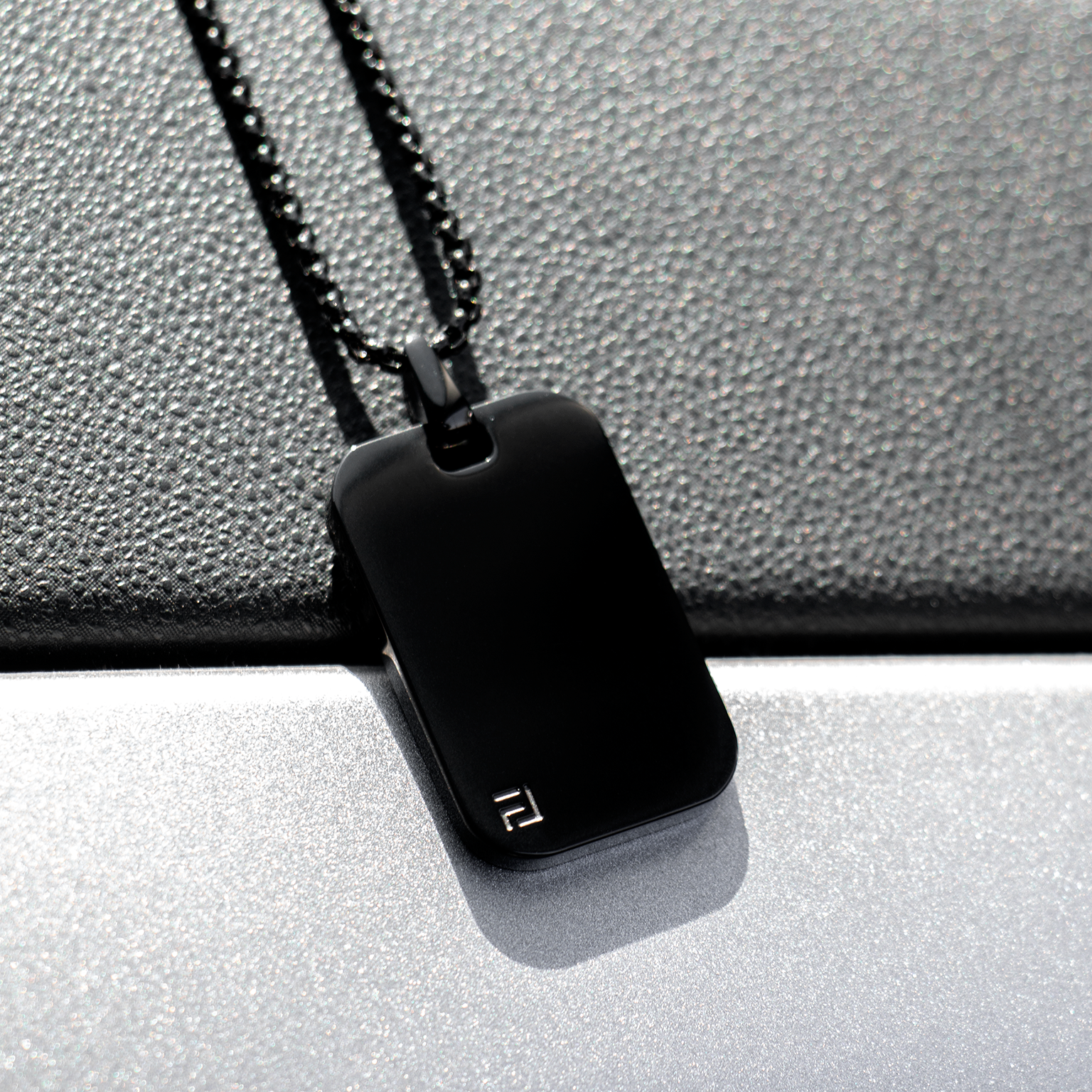 Classic ID Necklace in Black