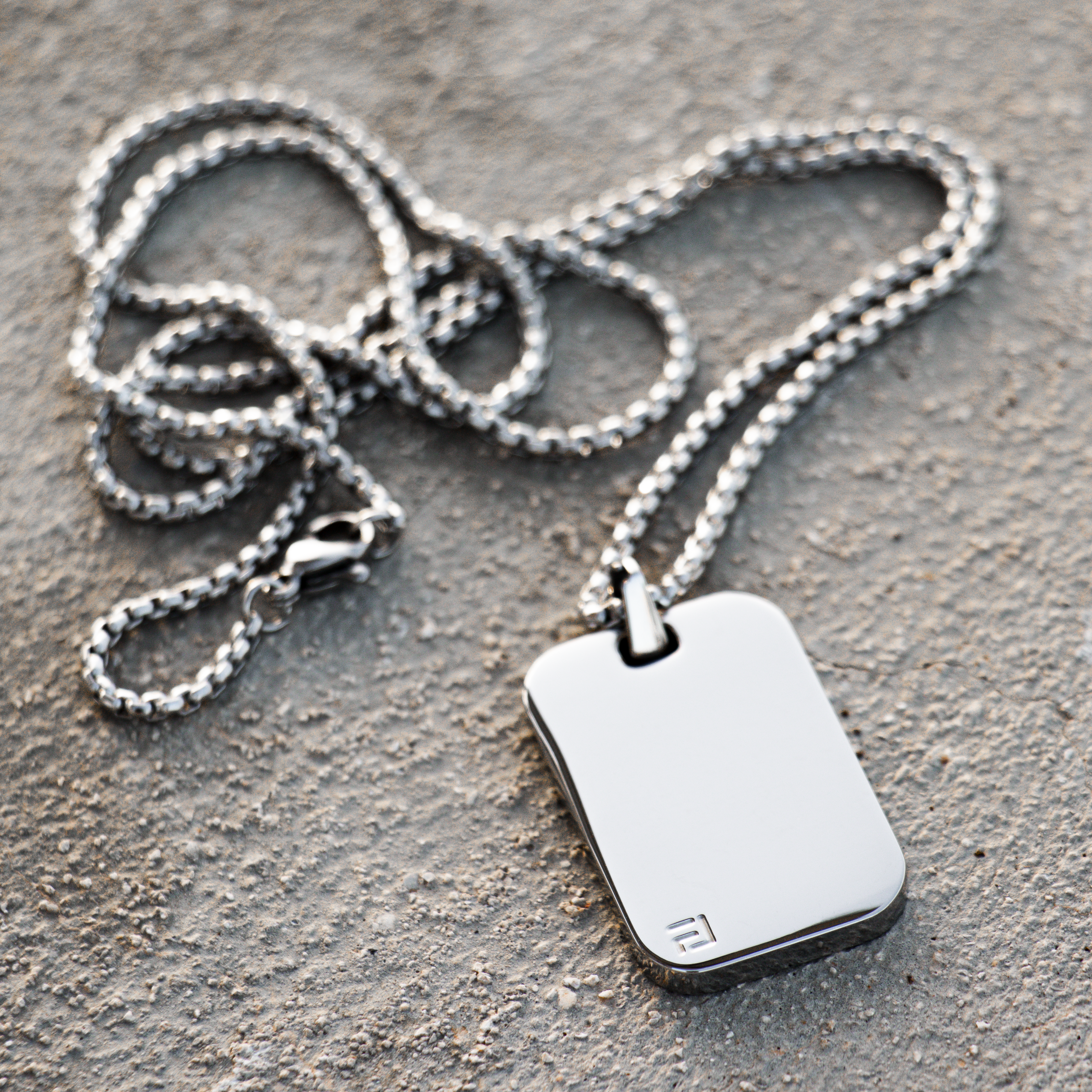 Classic ID Necklace in Silver