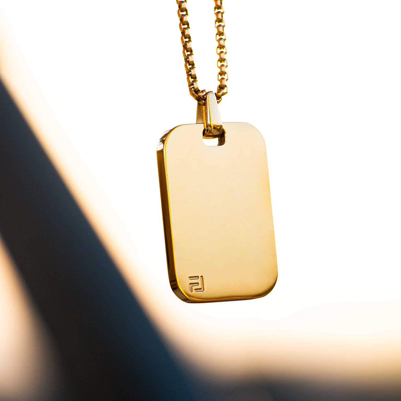 Classic ID Necklace in Gold