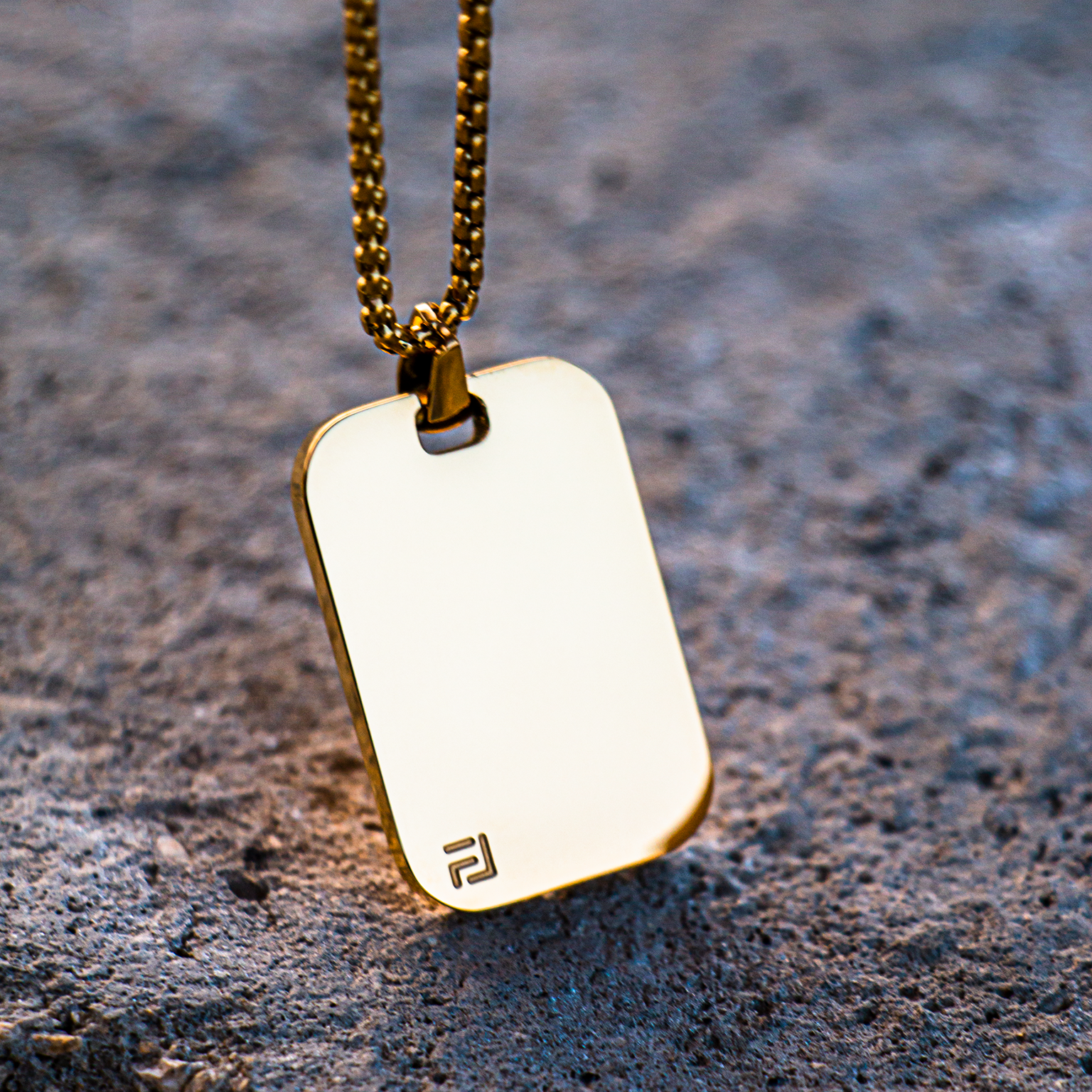 Classic ID Necklace in Gold