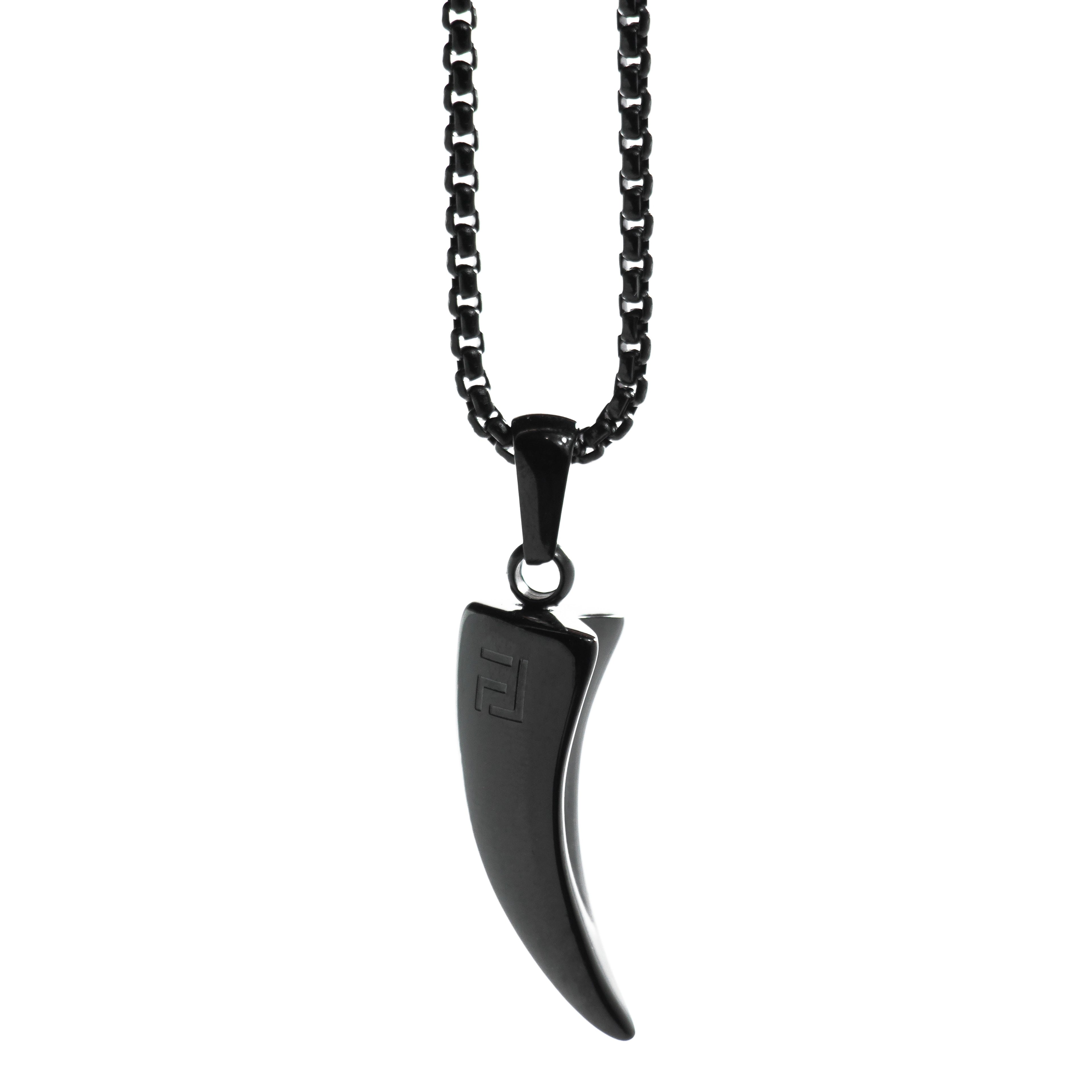 Tiger Claw Necklace in Black
