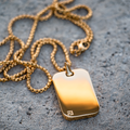 Classic ID Necklace in Gold
