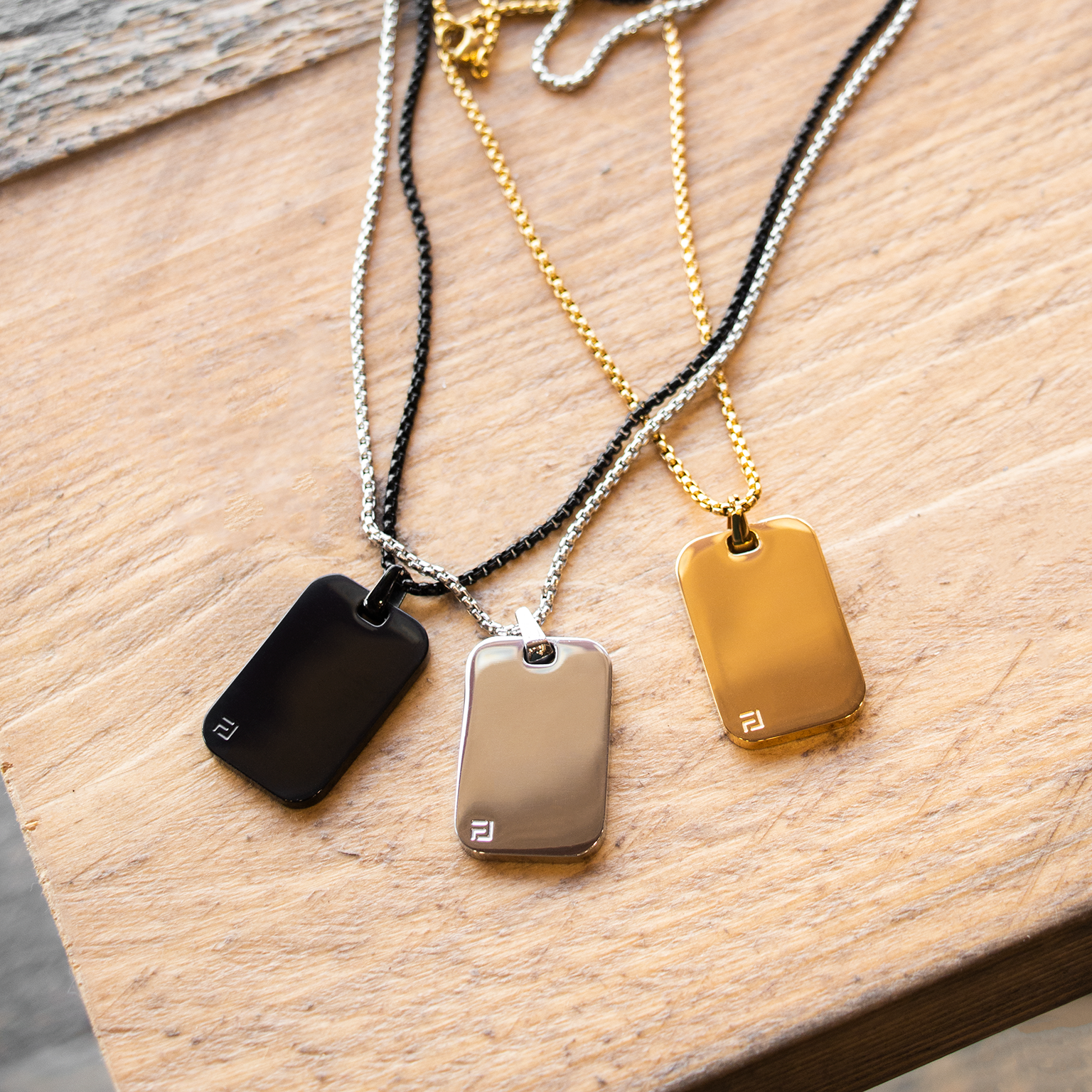 Classic ID Necklace in Gold