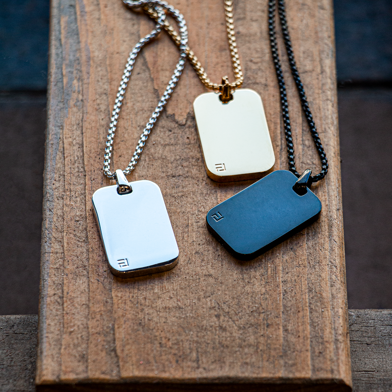 Classic ID Necklace in Black