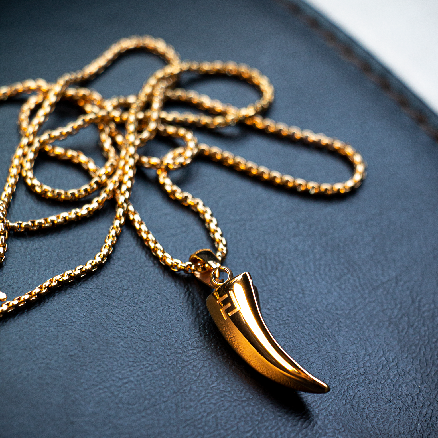 Tiger Claw Necklace in Gold