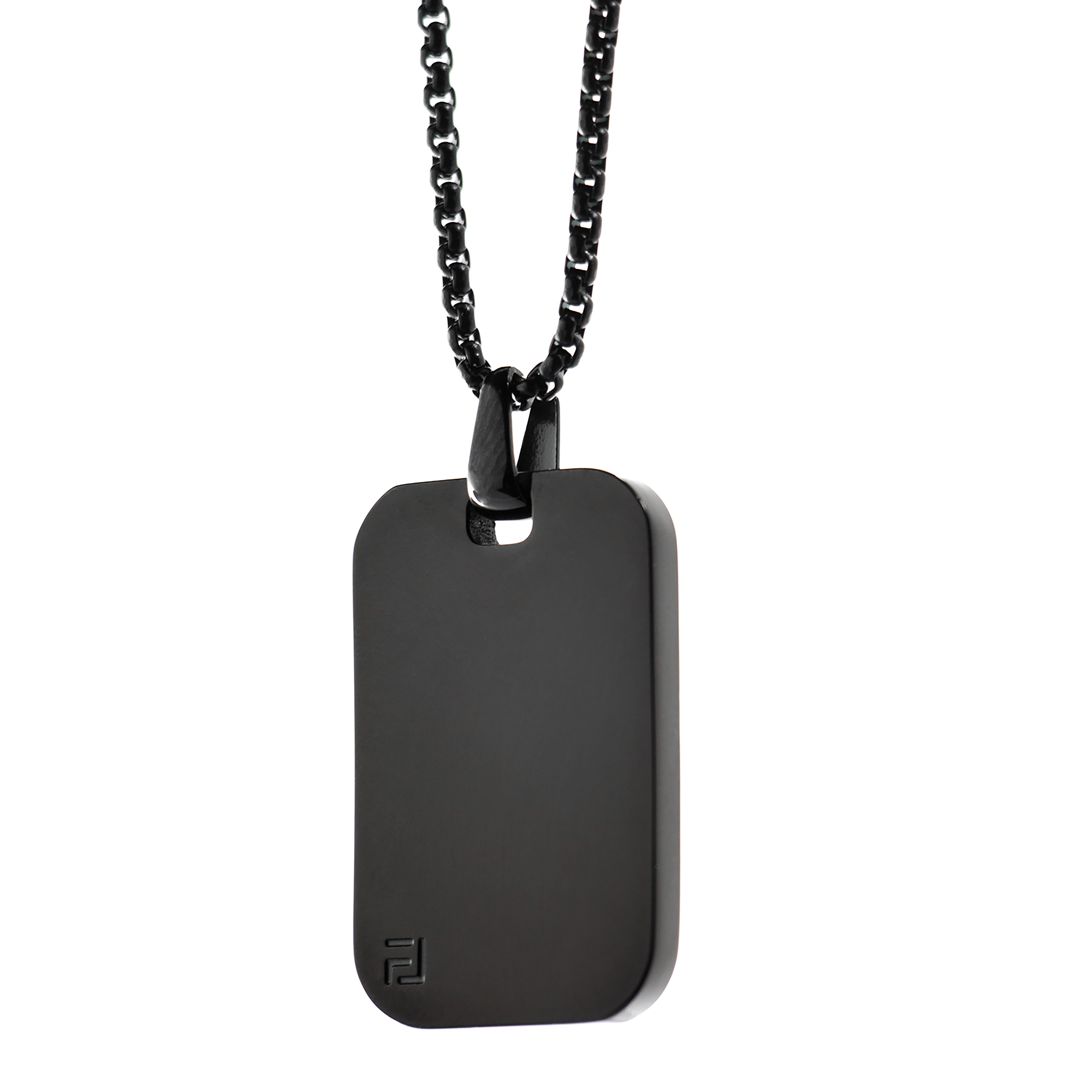 Classic ID Necklace in Black