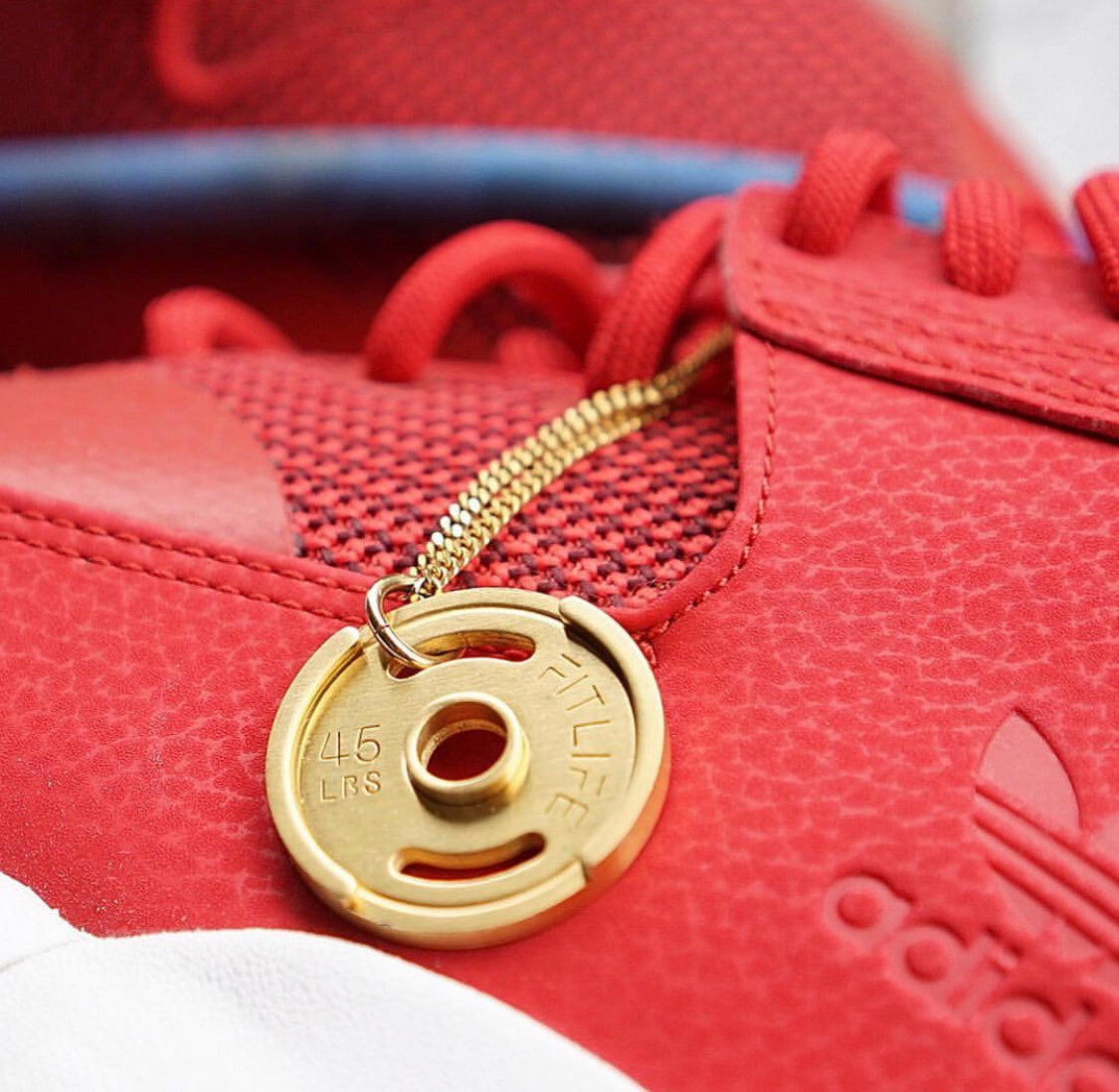 Gold Weight Plate Necklace