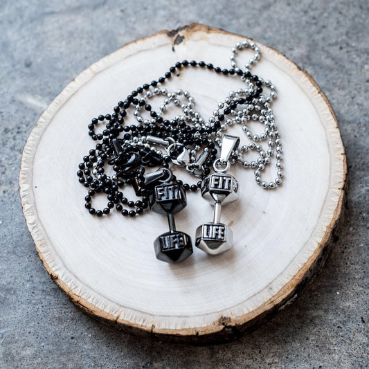2 Dumbbell Necklaces Pack