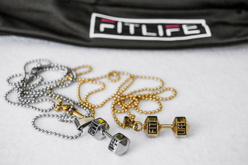 2 Dumbbell Necklaces Pack