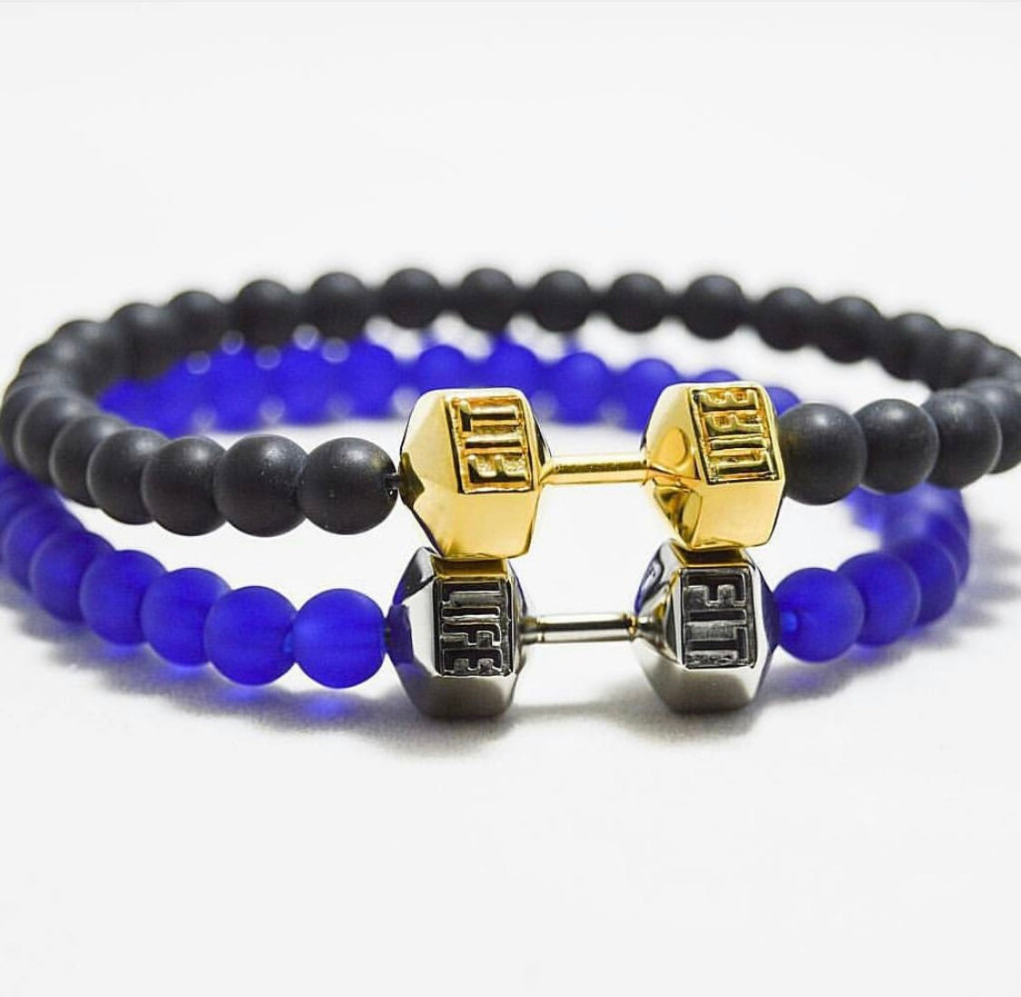 Limited Edition Cobalt Blue Dumbbell Bracelet