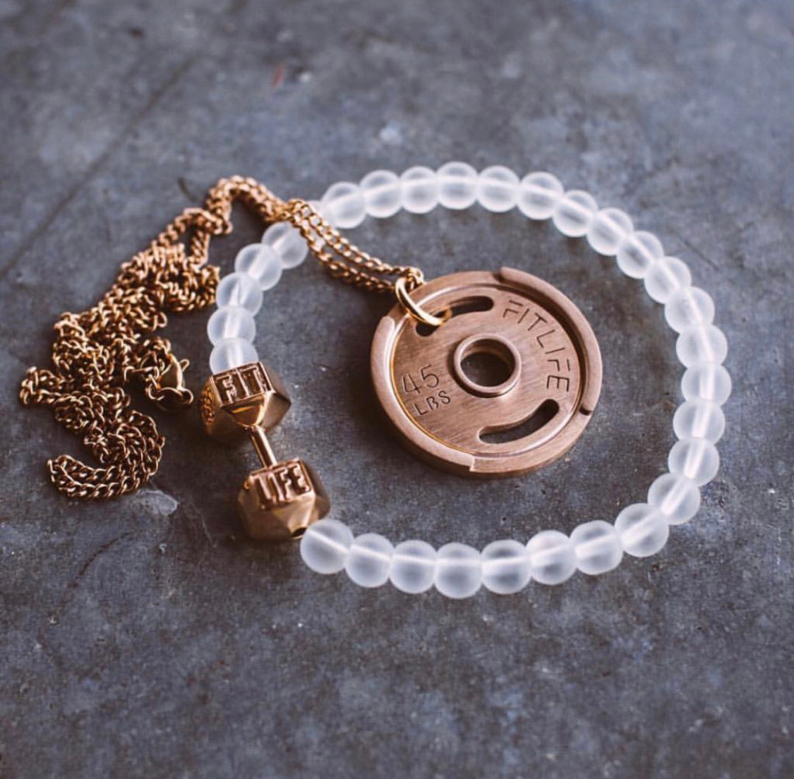 LIMITED EDITION Rose Gold Dumbbell Bracelet